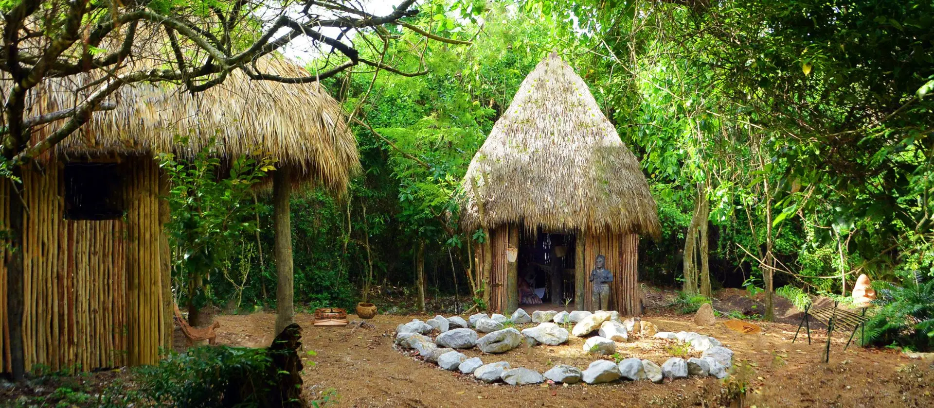 Ruta cultural parque aventura Cap Cana: aldea taína en la selva dominicana